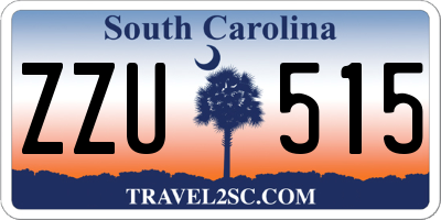 SC license plate ZZU515