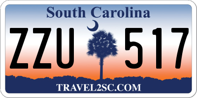 SC license plate ZZU517