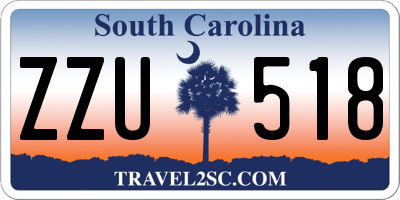 SC license plate ZZU518