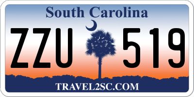 SC license plate ZZU519