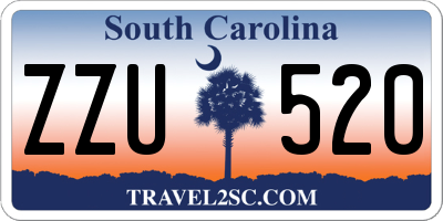 SC license plate ZZU520