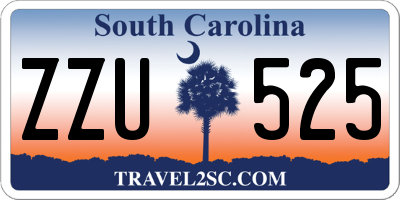 SC license plate ZZU525