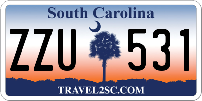 SC license plate ZZU531