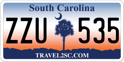 SC license plate ZZU535
