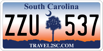 SC license plate ZZU537