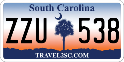 SC license plate ZZU538