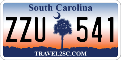 SC license plate ZZU541