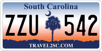 SC license plate ZZU542