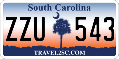 SC license plate ZZU543