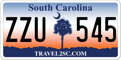 SC license plate ZZU545