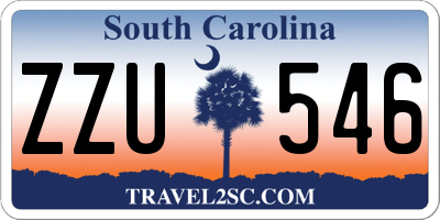 SC license plate ZZU546