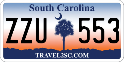 SC license plate ZZU553