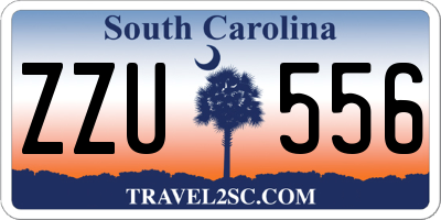 SC license plate ZZU556