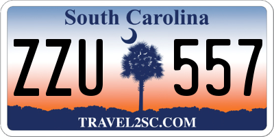SC license plate ZZU557
