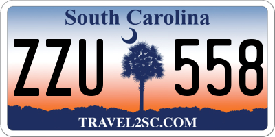 SC license plate ZZU558