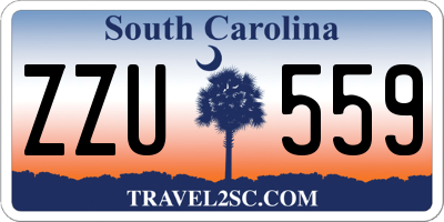 SC license plate ZZU559