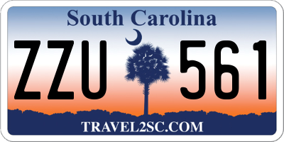 SC license plate ZZU561