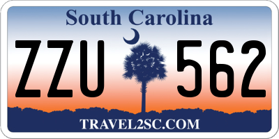 SC license plate ZZU562