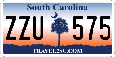 SC license plate ZZU575