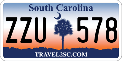 SC license plate ZZU578