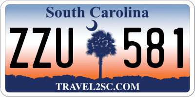 SC license plate ZZU581