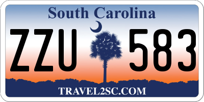 SC license plate ZZU583