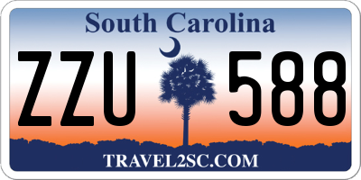 SC license plate ZZU588