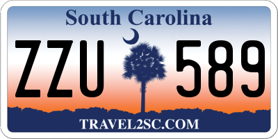 SC license plate ZZU589