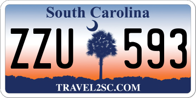 SC license plate ZZU593