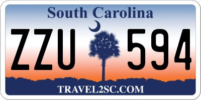 SC license plate ZZU594