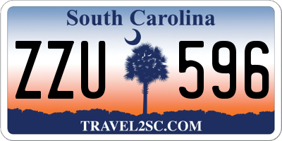 SC license plate ZZU596