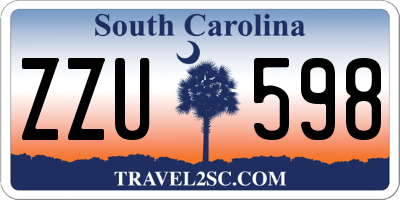 SC license plate ZZU598