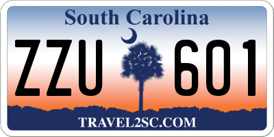 SC license plate ZZU601