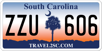 SC license plate ZZU606