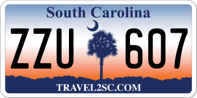 SC license plate ZZU607