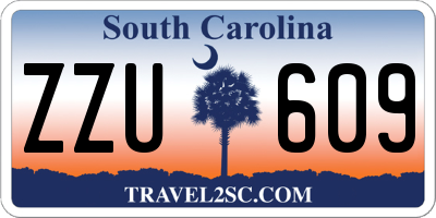 SC license plate ZZU609