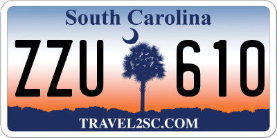 SC license plate ZZU610