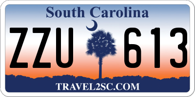 SC license plate ZZU613