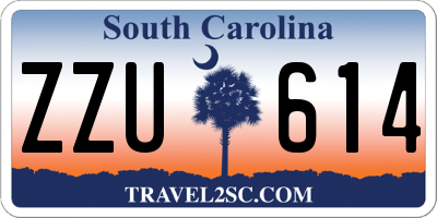 SC license plate ZZU614