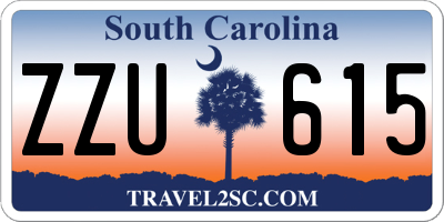 SC license plate ZZU615