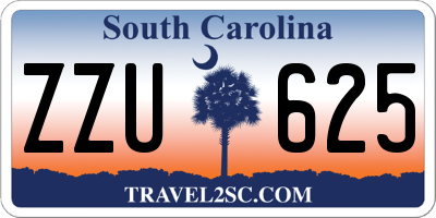 SC license plate ZZU625