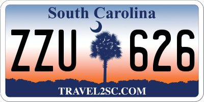 SC license plate ZZU626