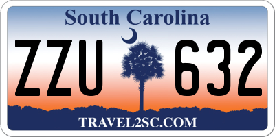 SC license plate ZZU632