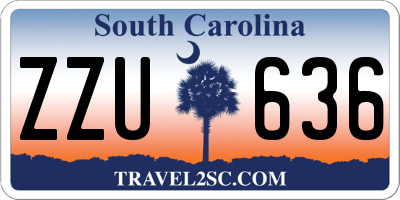 SC license plate ZZU636