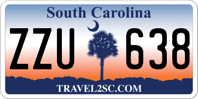 SC license plate ZZU638