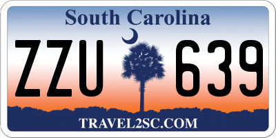 SC license plate ZZU639