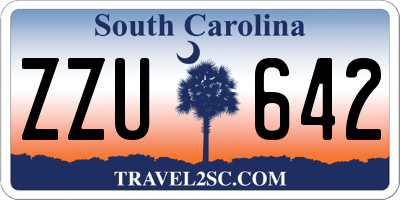 SC license plate ZZU642