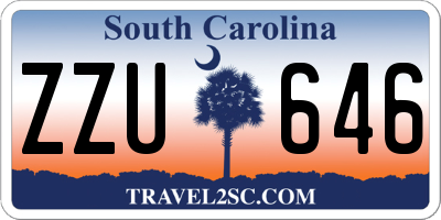 SC license plate ZZU646