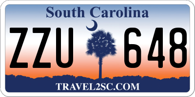 SC license plate ZZU648