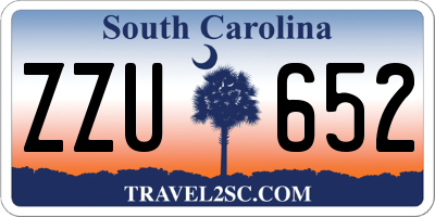 SC license plate ZZU652